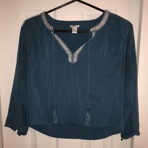 blue blouse